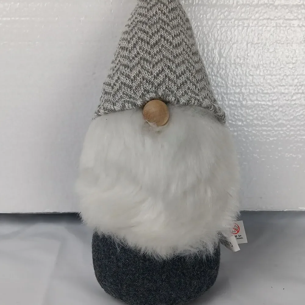 Target Wondershop Gnome Shelf Sitter Grey Silver Weighted Bottom Replacement